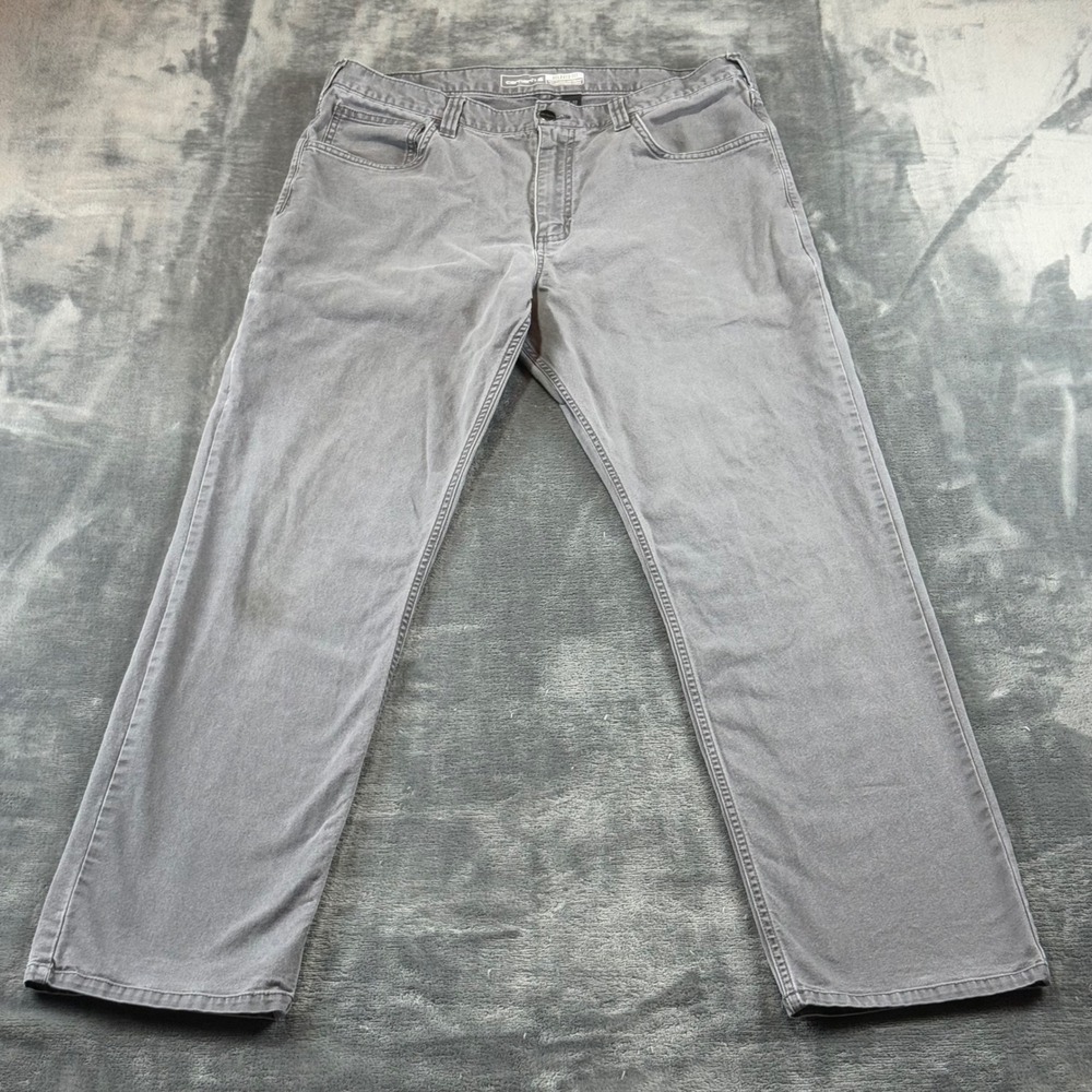 Carhartt Rugged Flex Relaxed Fit Canvas Work Pants Gray BN2517-M 35x30.5